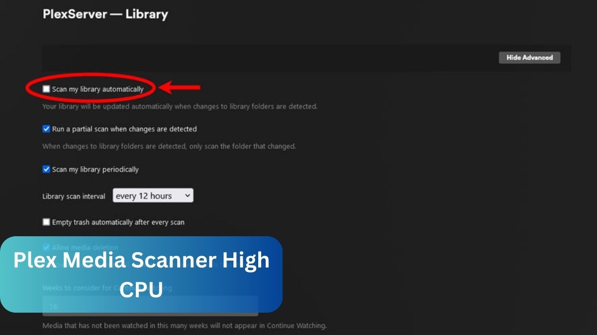 Plex Media Scanner High CPU