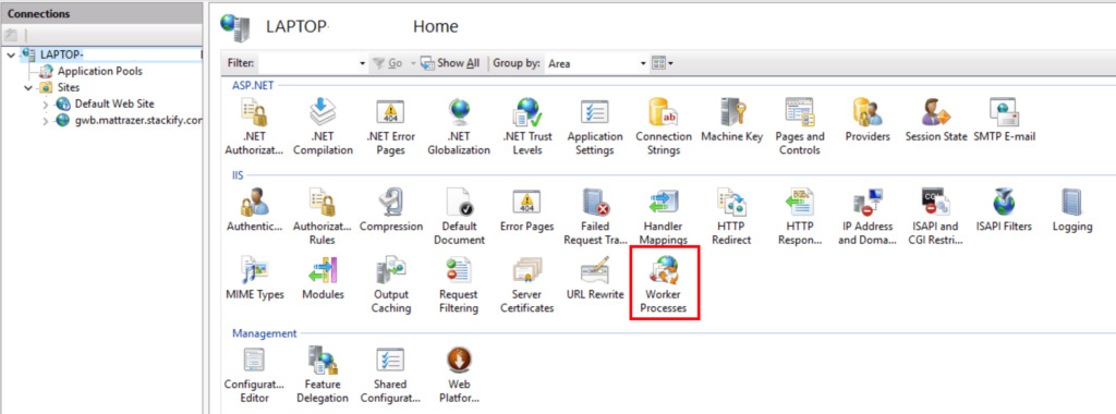 Impact of High CPU Usage on the IIS Worker Process: