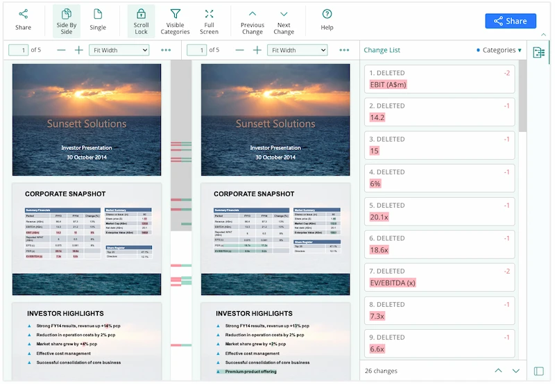 Comparison Tools