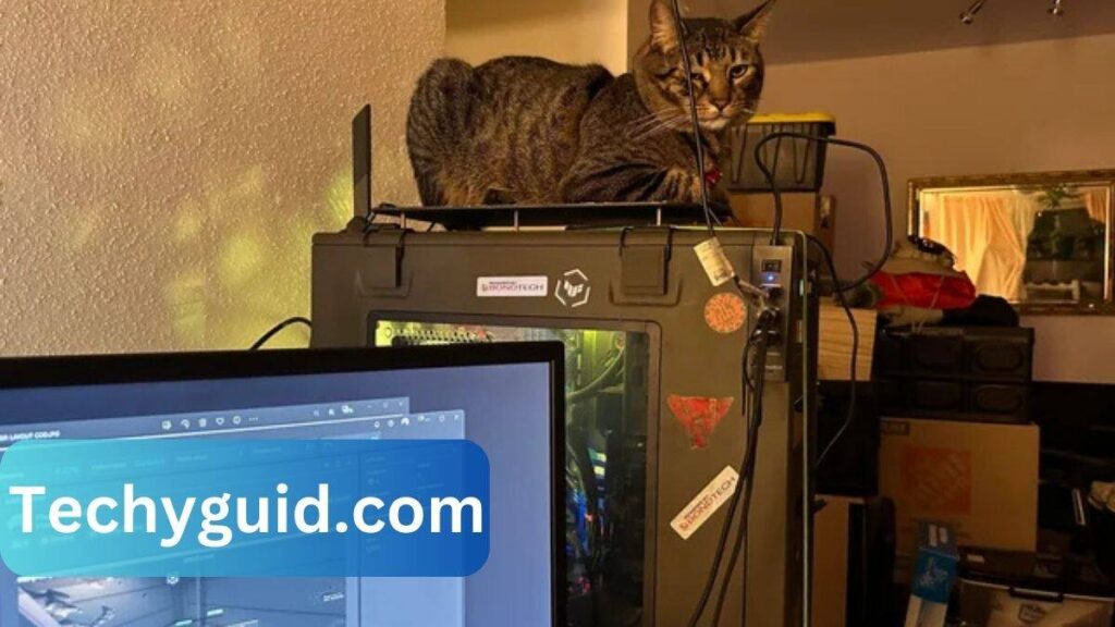 cpu cooler with a cat on it